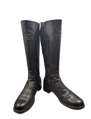 La Canadienne Passion WP Brown Leather Tall Riding Boots Waterproof Women Sz 11M